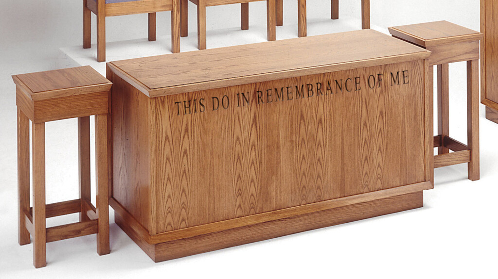 Imperial Woodworks 400 Series Closed Communion Table #400 - Ezell Company